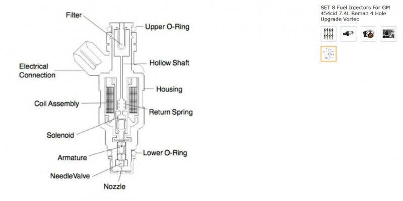 7point4 injector drawing -- SET 8 Fuel Injectors For GM 454cid 7.4L Reman 4 Hole Upgrade Vortec.jpg