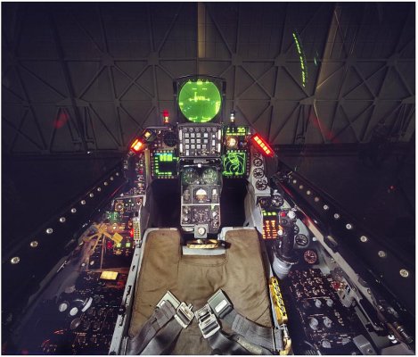 Gauge rich workspace - USAF Museum -- General Dynamics F-16 Fighting Falcon Cockpit.jpg